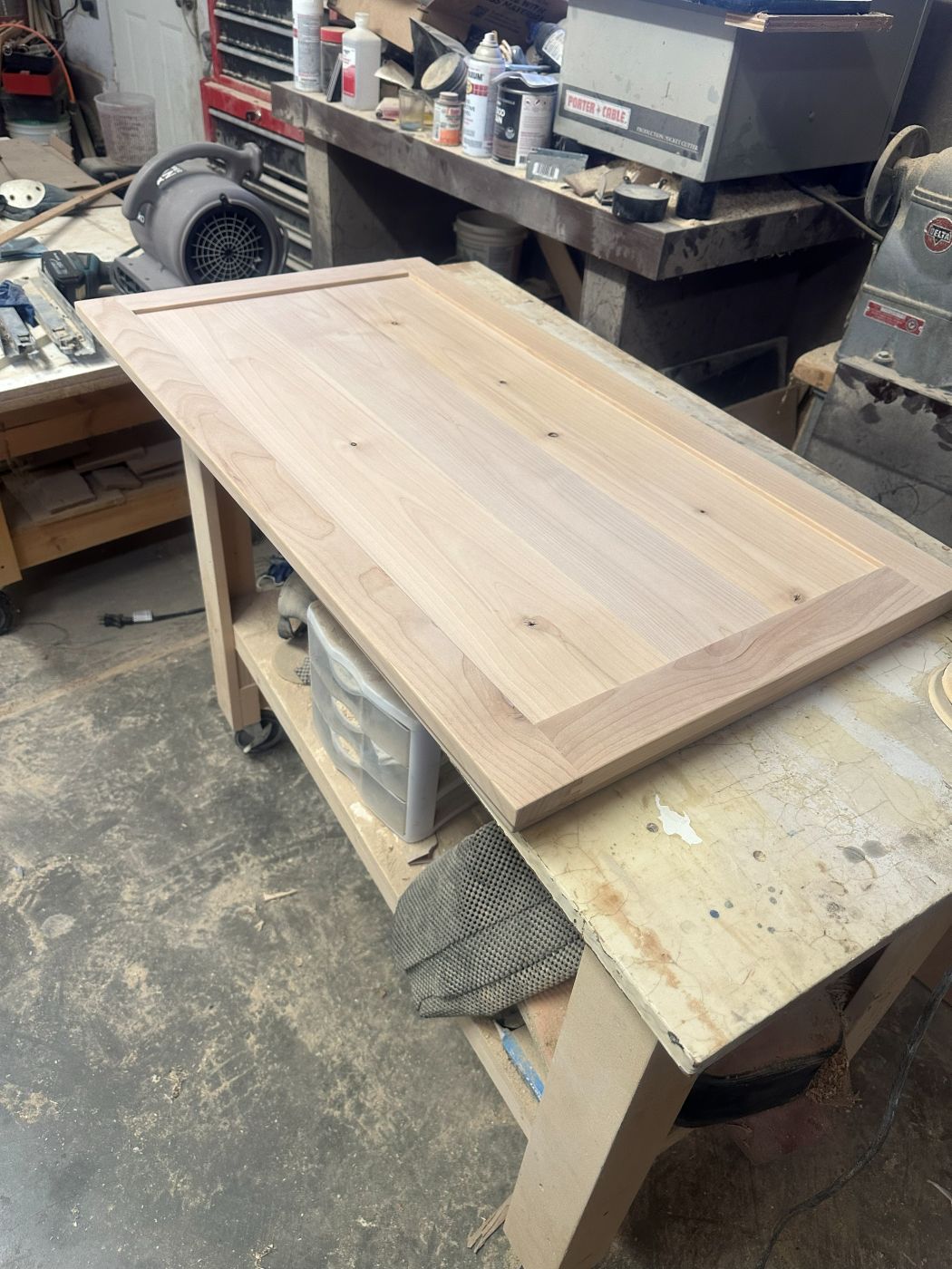 Finished wood tabletop
