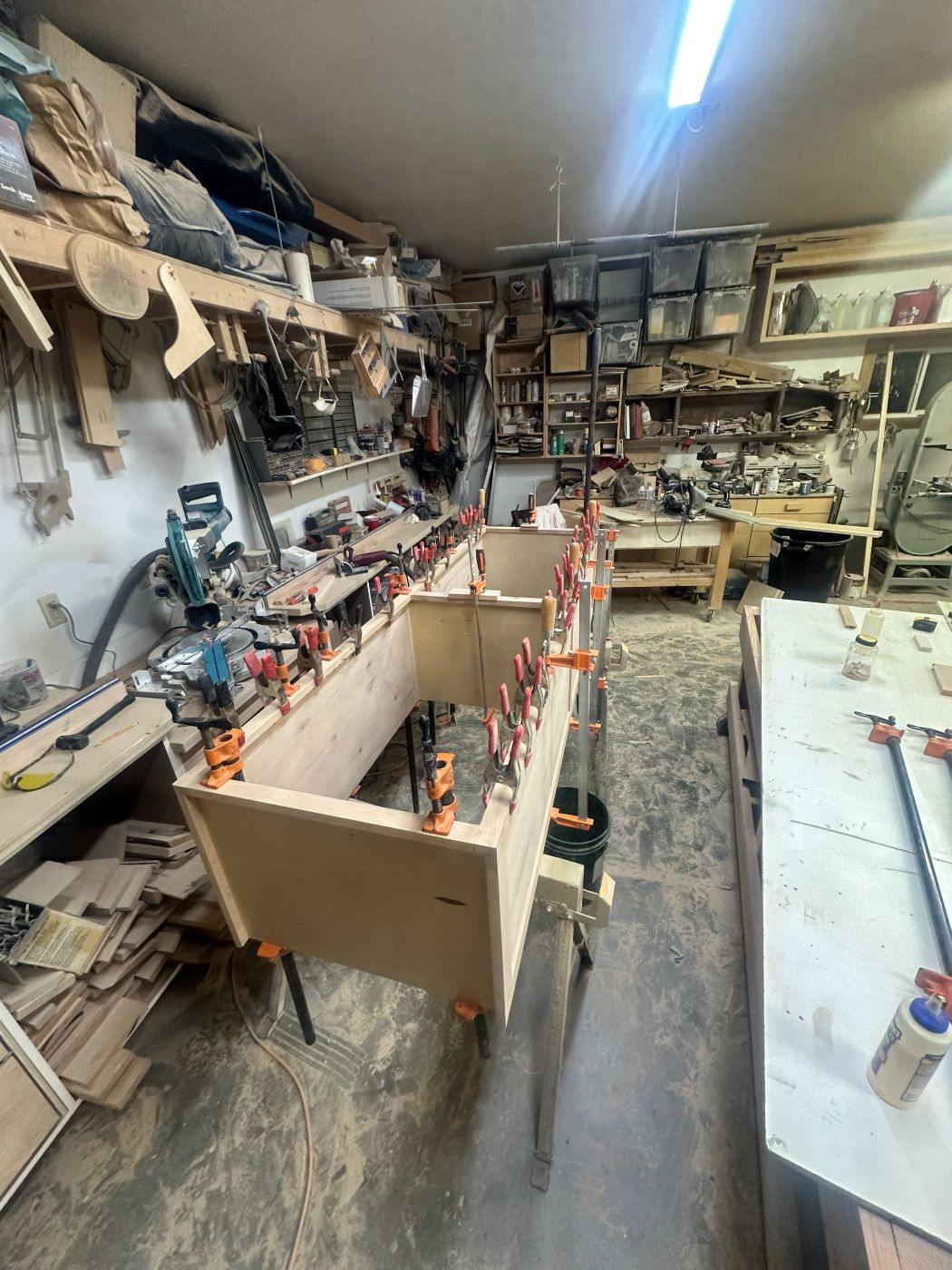 Cabinet box in the shop